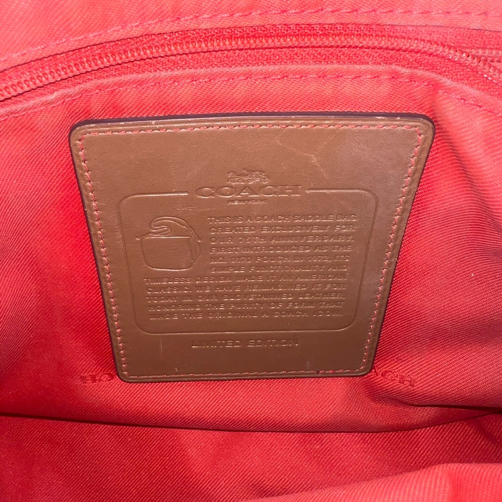 Coach Limited Edition Glovetanned Leather Crossbody Saddle Bag l, excellent!! - Picture 2 of 13